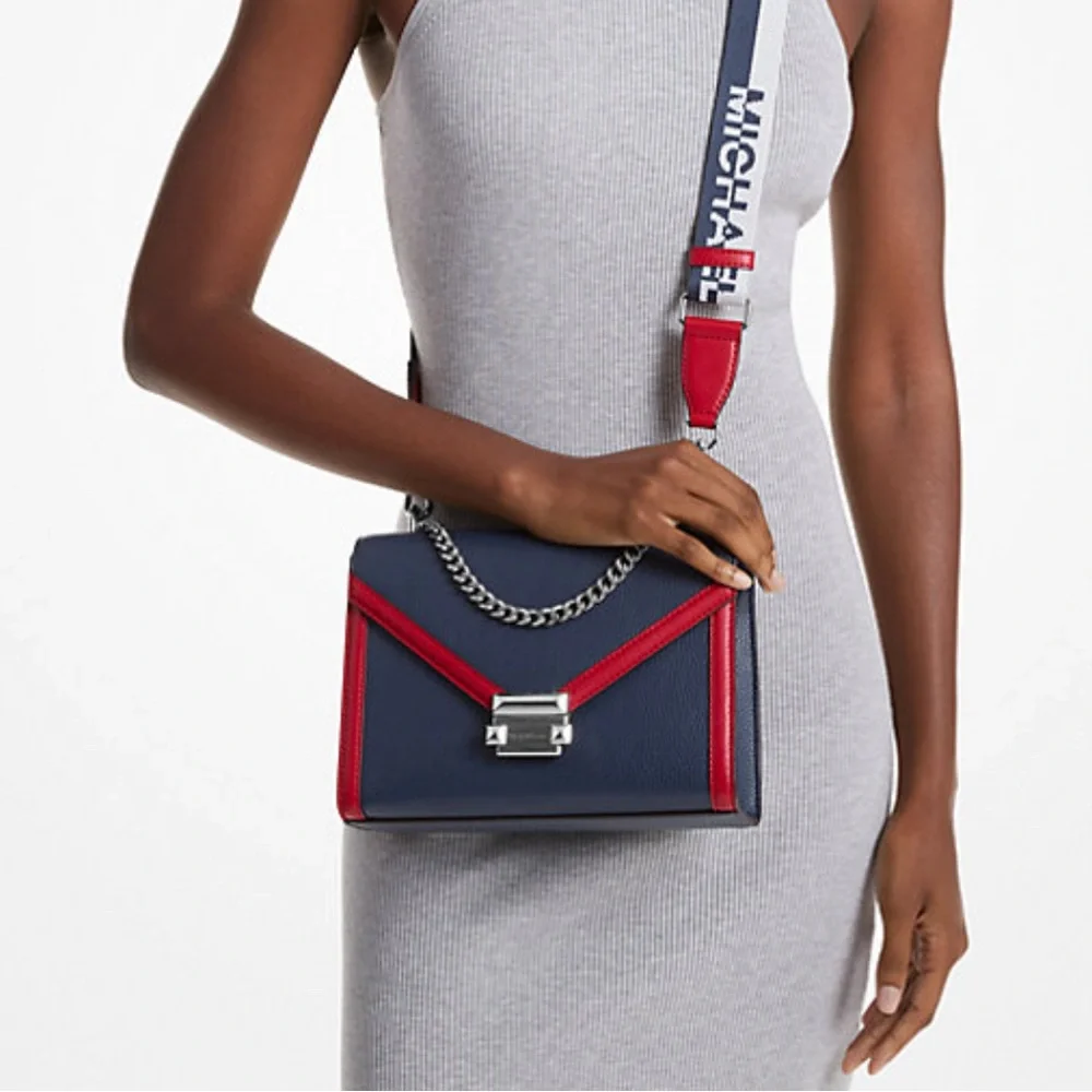 Michael Kors Crossbody Bag in Navy and Red